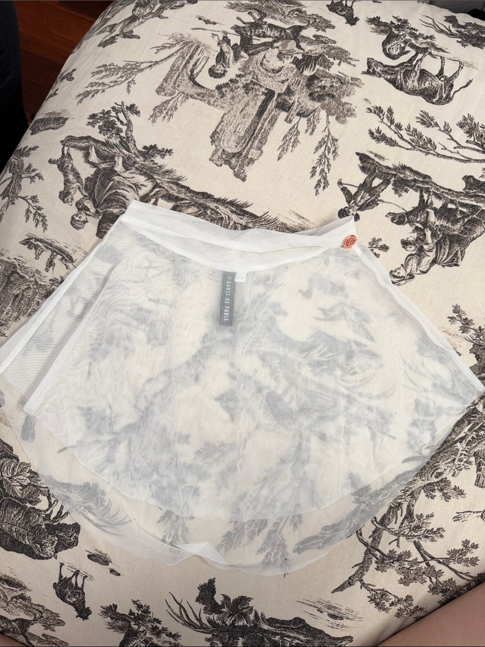 White Sheer Mesh Danse de Paris Ballet Skirt